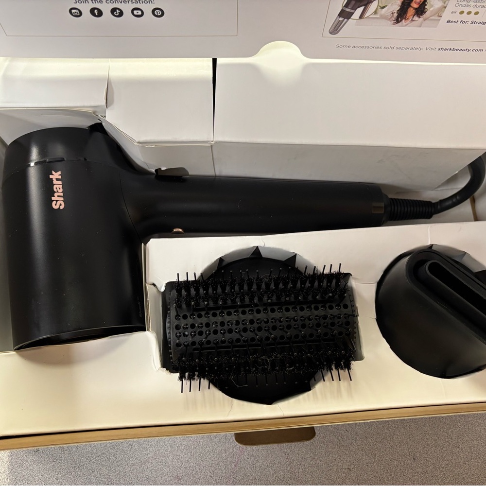 Shark Black Hair Dryer and Styling Set $100